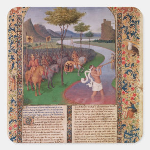 Rubicon、c.1470を交差させているガイウス・ユリウス・カエサル スクエアシール
