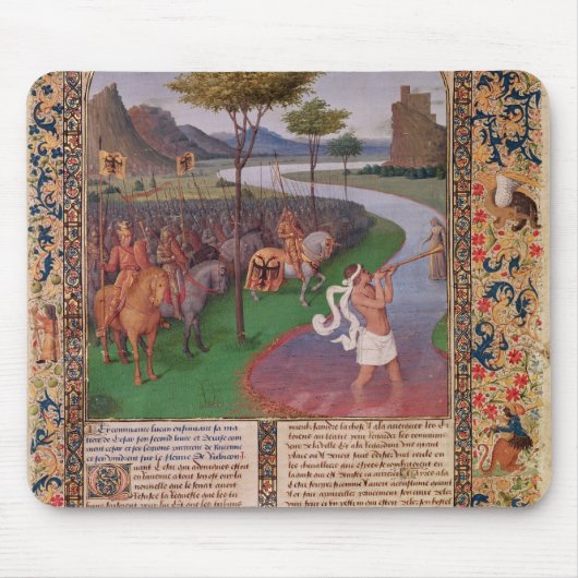 Rubicon、c.1470を交差させているガイウス・ユリウス・カエサル マウスパッド (正面)