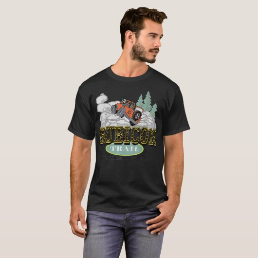 Rubicon Trail  OffRoading Four Wheel Trail Tシャツ (正面フル)