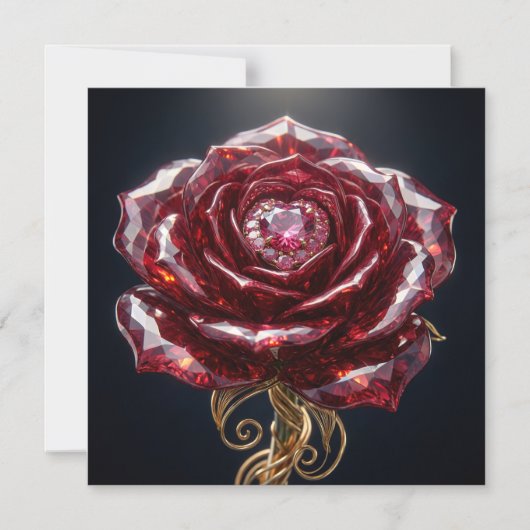 Rubies Red Magnet Card マグネット招待状 (正面)