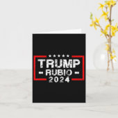 Rubio 2024米国国旗 – 大統領選2024 カード (黄色い花)