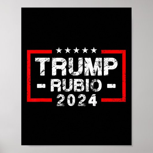 Rubio 2024米国国旗 – 大統領選2024 ポスター (正面)