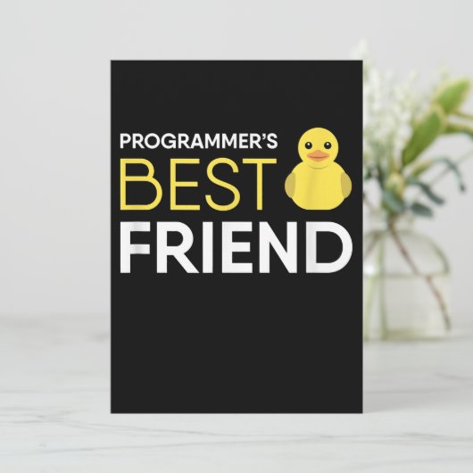 Rubm Duck Debugging Programmers 最高の Friend シーズンカード (スタンド正面)