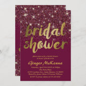 Rubyきらめくブライダルシャワー招待状 招待状 (正面/裏面)