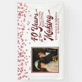 Rubyで40周年を迎える写真 横断幕 (縦)