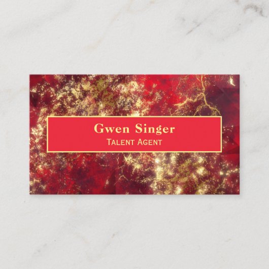 Rubyと金ゴールド 名刺 (正面)