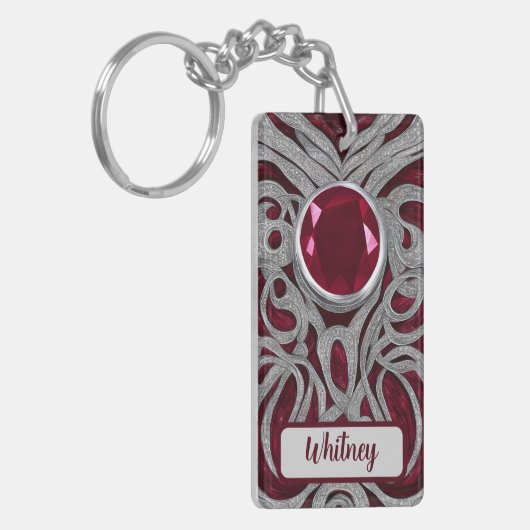 RubyとSilver インスパイア Keychain (01) キーホルダー (正面左)