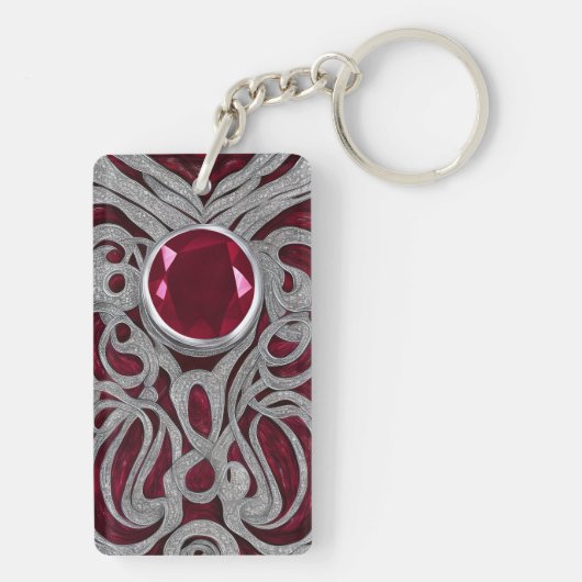 RubyとSilver インスパイア Keychain (01) キーホルダー (裏面)