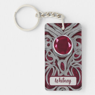 RubyとSilver インスパイア Keychain (01) キーホルダー