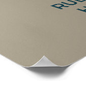 Rubyの喉を通したハミングバード移行マップ ポスター (角)