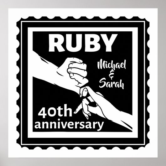 Rubyの結婚記念日が手に入る40th ポスター (正面)