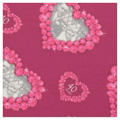 Rubyの結婚記念日のカスタム写真パターン ファブリック (クローズアップ)