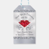 Rubyの結婚記念日の好意または大事な行事 ギフトタグ (裏面)