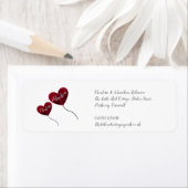 Rubyの結婚記念日ハートバルーンのラベル ラベル (インサイチュ)
