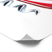 Rubyの結婚記念日ポスター、カスタマイズ可能 ポスター (角)