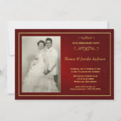 Rubyの結婚記念日招待状- 40th 招待状 (正面)