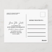 Rubyの40周年を結婚保存 ポストカード (裏面)