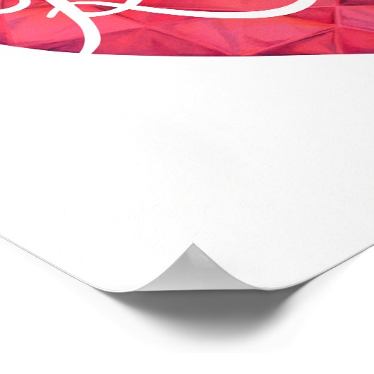 Rubyアートポスターのような情熱で輝く ポスター (角)