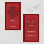 Rubyオーナメント名刺 名刺 (正面/裏面)