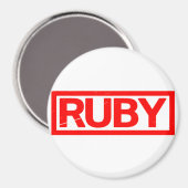 Rubyスタンプ マグネット (正面/裏面)
