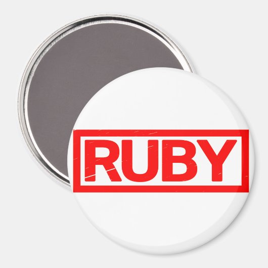Rubyスタンプ マグネット (正面/裏面)