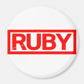 Rubyスタンプ マグネット (正面)