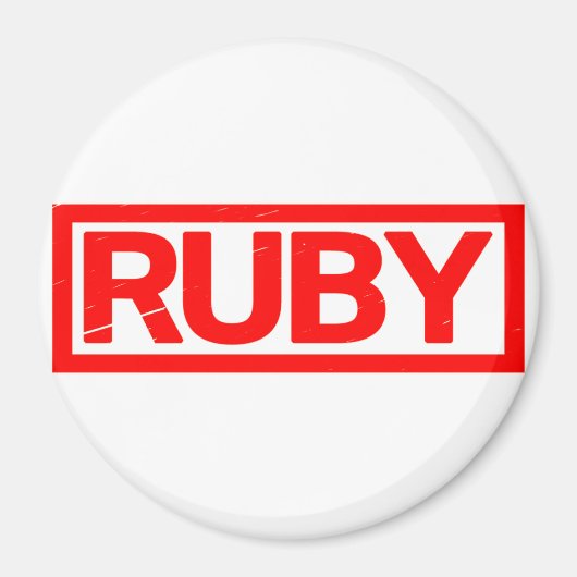 Rubyスタンプ マグネット (正面)