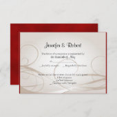 Rubyハート40th Anniversary応答カード 出欠カード (正面/裏面)