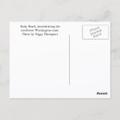 Rubyビーチ、ワシントン旅行写真 ポストカード (裏面)
