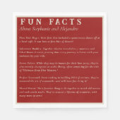 Rubyモダン Redおもしろいファクト・カップルおもしろいズ結婚 スタンダードランチョンナプキン (正面)