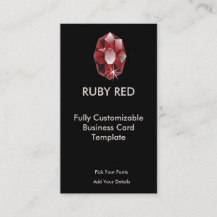 Ruby宝石 – 赤いRubyロゴ 名刺
