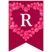 Ruby結婚の40周年記念カスタム写真 バンティングフラッグ (第3の旗)