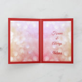 Ruby記念日の夫グリーティングカード。 カード (内部)