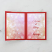 Ruby記念日の妻グリーティングカード。 カード (内部)