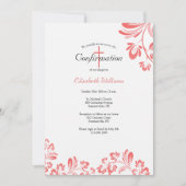 Ruby赤の確認 招待状 (正面)