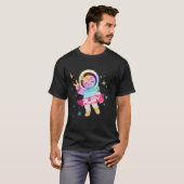 RUBY – かわいい宇宙飛行士と愛らしい女の子の名前 Tシャツ (正面フル)