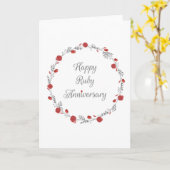 Ruby & エレガントフローラ40年記念カード カード (黄色い花)