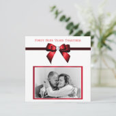 Ruby スタイリッシュ 40周年記念結婚写真 招待状 (スタンド正面)