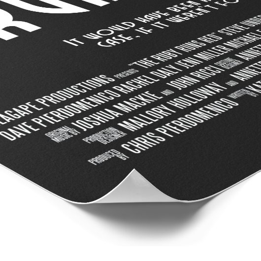 Ruby 走 Redポスター – 11x17" ポスター (角)