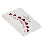 ruby 40周年の日結婚付を保存 マグネット (右側)