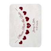 ruby 40周年の日結婚付を保存 マグネット (縦)