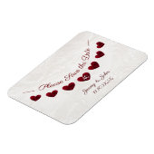 ruby 40周年の日結婚付を保存 マグネット (左側)