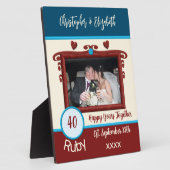 Ruby 40周年フォトブルーの名前を追加 フォトプラーク (側面)