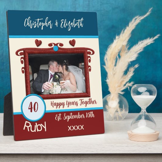 Ruby 40周年フォトブルーの名前を追加 フォトプラーク (側面)
