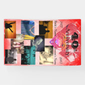 Ruby 40周年結婚写真パーソナライズされた 横断幕 (横)