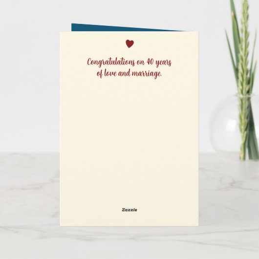 Ruby 40周年記念に写真名を青に追加 カード (裏面)