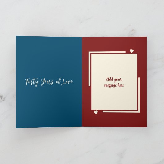 Ruby 40周年記念に写真名を青に追加 カード (内部)