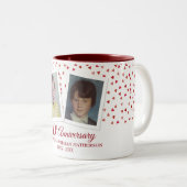 Ruby 40周年記念結婚幼少期の写真 ツートーンマグカップ (正面右)