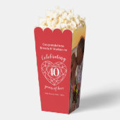 Ruby 40thの結婚アニバーサリーレッドその後の写真 フェイバーボックス (はじけた状態)