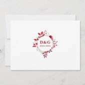 Ruby 40th 結婚 Anniversary Then & Now 2 Photo 招待状 (裏面)